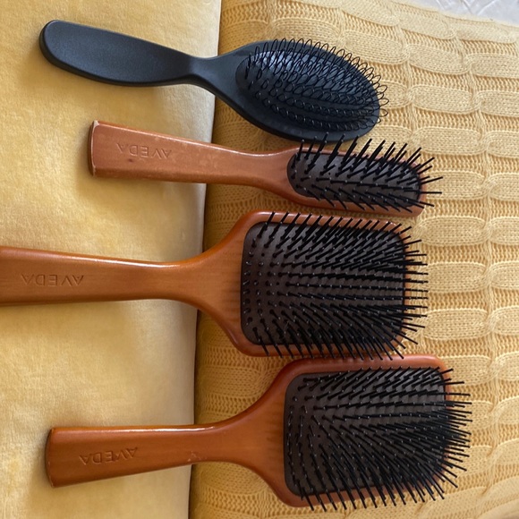 AVEDA Hair Euc 4 Aveda Hair Brushes Plastic 3 Wood Paddles Poshmark